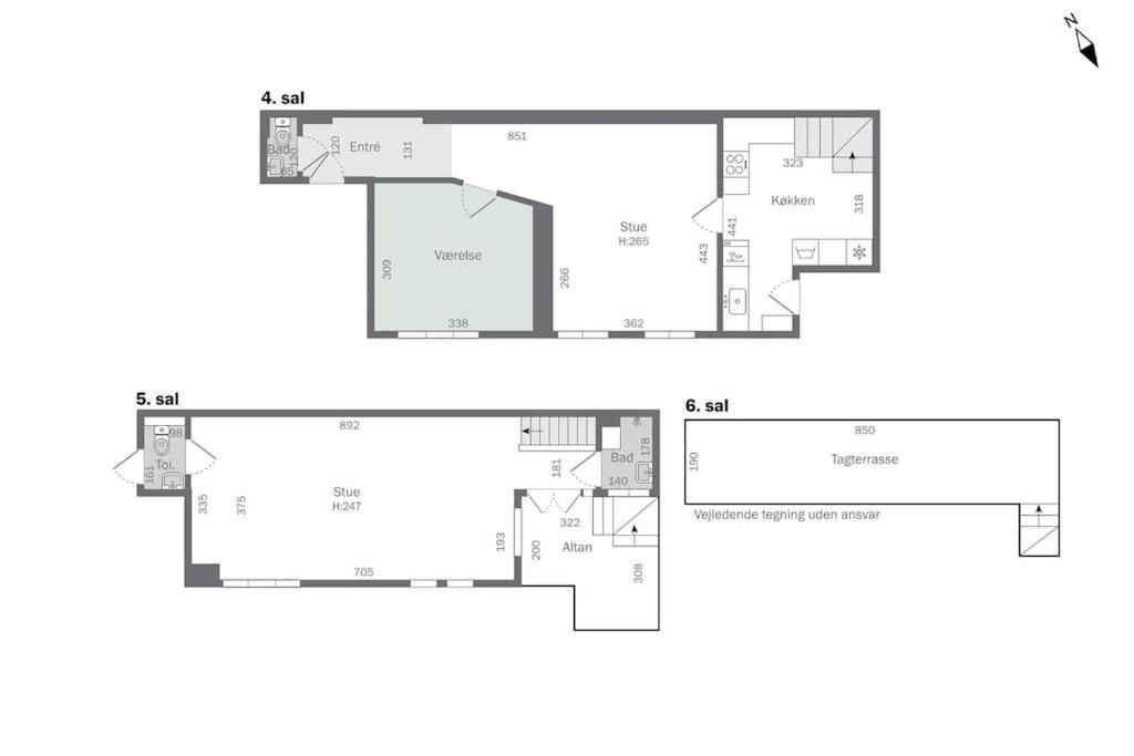 Central Penthouse Apartment With Rooftop Terrace Kopenhagen Bagian luar foto